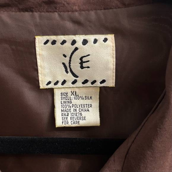 Vintage Ice Women’s Beaded 3/4 Sleeve Dress Shirt - Picture 3 of 6